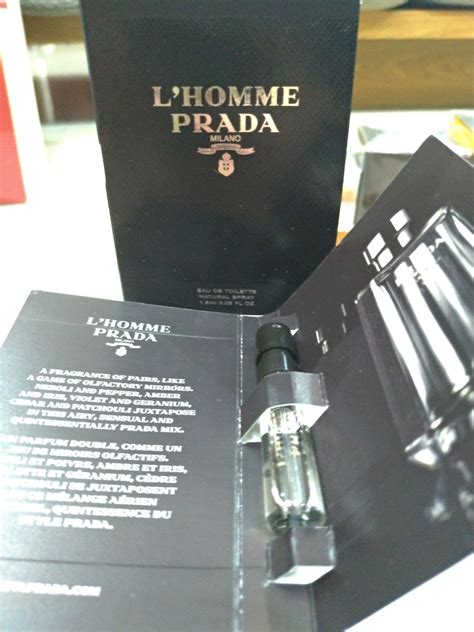 cologne sampler prada|Prada l'homme sample.